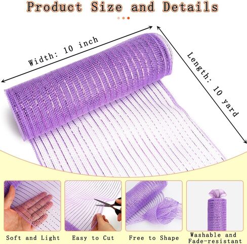 Christmas Mesh Ribbon Christmas Tree Mesh Ribbon Metallic Mesh Ribbon for Wreaths Wide Wired Deco Mesh Ribbon Roll for DIY Party Wrapping Craft 10 in x 30 Ft(10 Yard) Christmas Tree Decoration White in Saudi Arabia