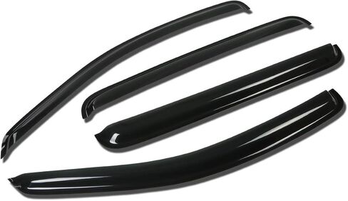 DNA MOTORING WVS-029 Dark Smoke Vent Window Visor Deflector Rain/Sun Guard, 4 Piece, Compatible with 04-09 Durango / 07-09 Aspen in Saudi Arabia