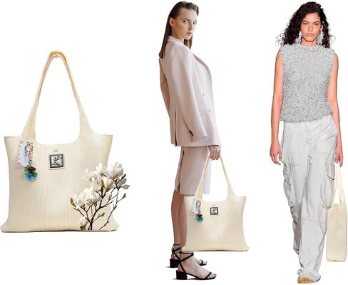 Crochet Beach Bag for Women Crochet Purse Book Tote Bag Shopping Bag Hobo Bag Aesthetic Gift For Women in Saudi Arabia