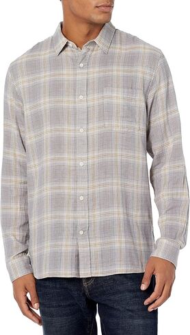 Vince Men's Dbl Face Shadow Plaid L/S in Saudi Arabia