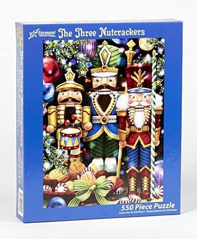 Vermont Christmas Company Three Nutcrackers Christmas Jigsaw Puzzle 550 Piece in Kuwait