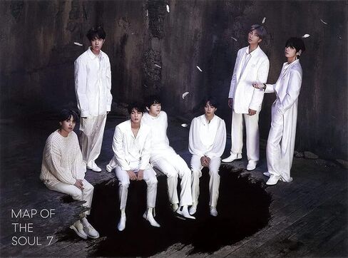 BIRDIE79 Bangtan Boys Map of the Soul: 7 [إصدار واحد.] ملصق رسمي في علبة أنبوب (الإصدار 1) in Kuwait