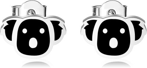 OKEYCH Koala Lover Gift Koala Bear Stud Earrings Koala Fan Jewelry Koala Themed Gift Zoo Animal Lover Gift in Saudi Arabia