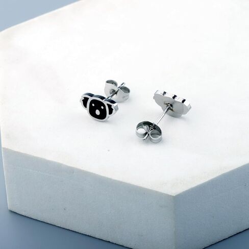 OKEYCH Koala Lover Gift Koala Bear Stud Earrings Koala Fan Jewelry Koala Themed Gift Zoo Animal Lover Gift in Saudi Arabia