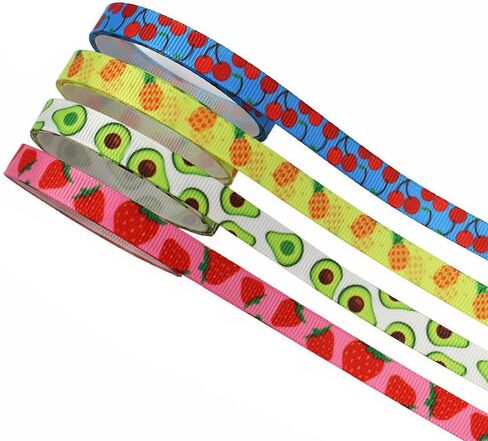 Patriotic Ribbon, 4 Rolls 40 Yards 4th of July Ribbons 3/8 Inch Red White and Blue Ribbon Stars Stripes Grosgrain Ribbon Fabric Ribbon for Memorial Veterans Independence Day Gift Wrapping DIY Crafts in Saudi Arabia