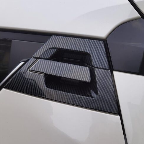 MICROCK Out Door Handle Bowl Cover Trim for Toyota C-HR C HR 2018 2019 2020 2021, Carbon Fiber, Rear, 6pcs in Saudi Arabia