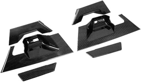 MICROCK Out Door Handle Bowl Cover Trim for Toyota C-HR C HR 2018 2019 2020 2021, Carbon Fiber, Rear, 6pcs in Saudi Arabia