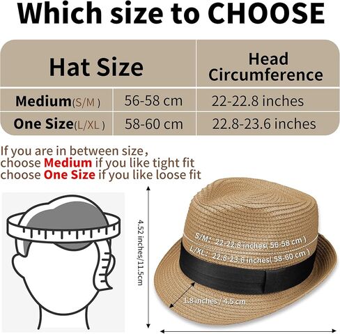Straw Fedora Hat for Women Men Packable Short Brim Roll Up Trilby Hat Panama Summer Beach Sun Hat UPF 50+ in Kuwait
