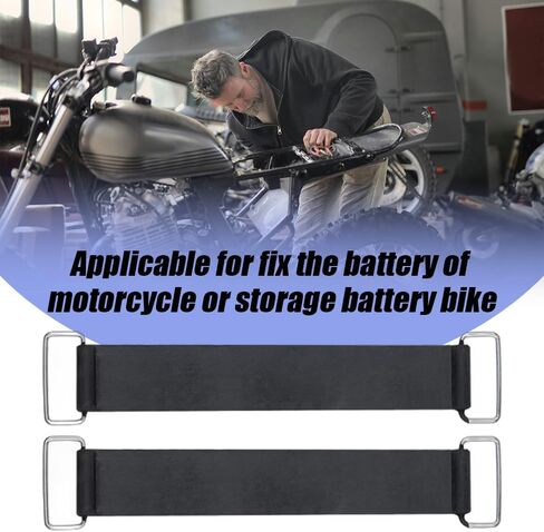 قطعتان بديلتان لحزام البطارية، حزام مطاطي لبطارية الدراجة النارية، حزام مرن لربط البطارية، حامل ثابت للبطارية قابل للتمدد، أجزاء ضمادة لملحقات سكوتر الدراجات النارية in Saudi Arabia