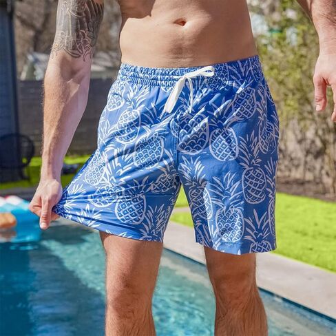 Chubbies Men’s Swim Trunks, Stretch Swimming Board Shorts, 7" Inseam in Kuwait