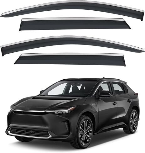 Vesul المطر الحرس نافذة قناع متوافق مع 2023 2024 تويوتا bz4x سوبارو سولتيرا 3-351TY004 نافذة الرياح منحرف درع غطاء قناع خارج نوع جبل in Kuwait