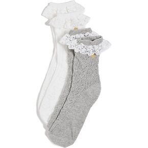 Lele Sadoughi Women's Set of 2 Heather Socks