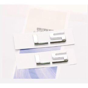 Yoaoo 2Pack OEM Chrome Ls Letter Nameplate Emblems Badge Compatible with Rear Compartment Tunk Lid Shiny