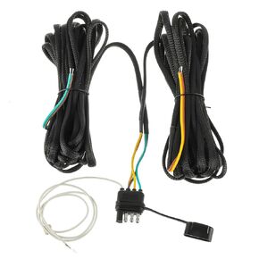 4 Pin 5 Wire Trailer Wiring Harness 22FT Trailer Wiring Harness Kit,5 Wire 4 Pin Trailer Connector Wire Plug with Nylon Mesh Tube Protection for Rewiring Trailer Both Side Taillights