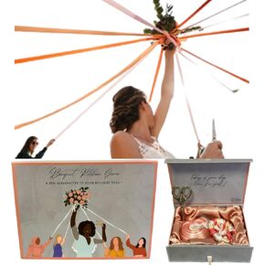 Bouquet Ribbon Game, Bouquet toss Alternative, Wedding Activity Entertainment, Wedding and Bridal Shower Game for Adults, Bachelorette Party, Wedding Bouquet for Brides,Indoor Outdoor Reception