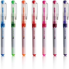 Fude Ball 7-Color Set, fude pen 1.5mm Gel Ballpoint Pen, Made in Japan, CFR-150FBC