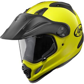 Arai XD4 Solid '20 Adult Dual Sport Motorcycle Helmet - Fluorescent Yellow/Small