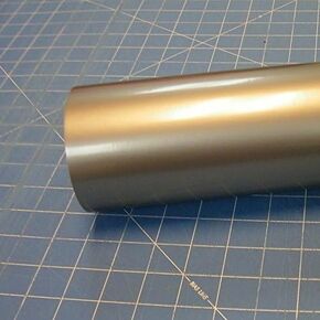 12" x 10 Ft Roll of Glossy Oracal 651 Metallic Silver Gray Vinyl for Craft Cutters and Vinyl Sign Cutters
