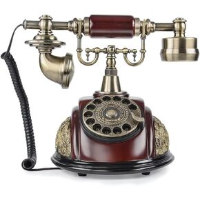Retro Phone,TelPal Corded Landline Phone, Decorative Vintage Telephone, Classic Antique Old Fashion Telephones for Home & Office Decor Gift