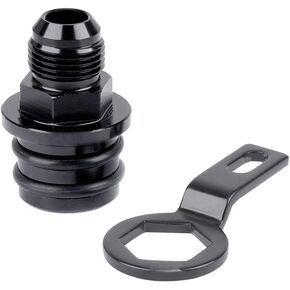 Rear Block Breather Fitting Adapter, Block Plug Adapter Breather Fittings to 10AN, Compatible with Acura Integra B16A2 B17 B18C B16B B18C5 B18C1 B20B B20V Compatible with Honda Civic