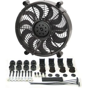 Derale 16212 12" High Output Radiator Fan , Black