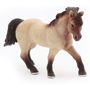 Horse Toy for Kids and Toddlers, Farm Animal Horse Figurine for Birthday Cake Topper, Garden Decoration, Party Favors, Kids School Project (Beige)