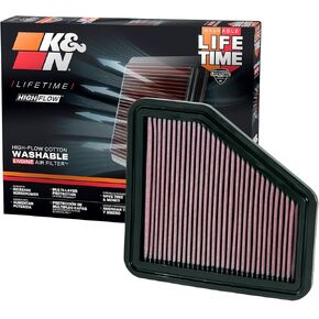K&N Engine Air Filter: Reusable, Clean Every 75,000 Miles, Washable, Replacement Car Air Filter: Compatible 2005-2016 Toyota/Lexus/Scion (Rukus, Venza, Corolla, Matrix, Avalon, ES350, tC, xB), 33-2326