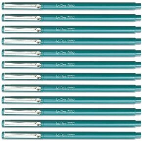 Uchida TEAL Le Pen 0.3 MM Micro Ex Fine Synthetic Point Pens - Pack of 12 (BOX-4300-S-73) by UCHIDA