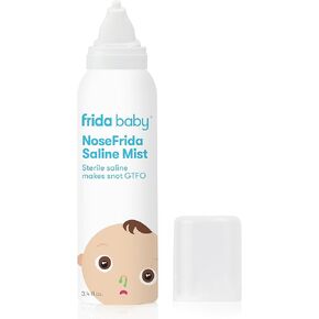 Frida Baby NoseFrida Saline Spray|Saline Nasal Spray to Soften Nasal Passages for Use Before NoseFrida The SnotSucker
