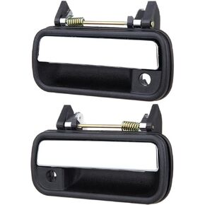 OCPTY Door Handles Chrome Exterior Front Driver Passenger Side Replacement fit 1989-1995 4Runner Outside Door Handles(2pcs)
