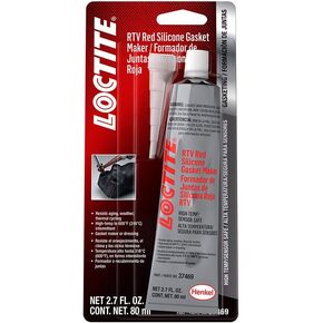 LOCTITE 596 Red RTV Silicone for Automotive: Sensor-Safe, High-Temperature, Silicone Sealant, Works on all Metals, Flexes with Movement | Red, 80 ml Tube (PN: 37469 - 492001)