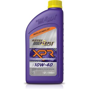 Royal Purple (06041-6PK XPR SAE 10W-40 Synthetic Racing Motor Oil - 1 Quart, (Case of 6)