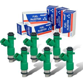 16600-JK20A 12-holes Fuel Injectors Compatible with INFINITI EX35/Q50/Q70, Nissan Altima/Frontier/Maxima, 16600-JA00A 6pcs