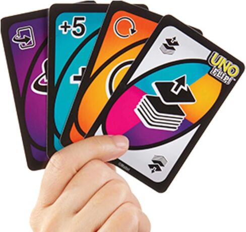 Mattel Games UNO FLIP! Family Card Game, with 112 Cards in a Sturdy Storage Tin, Makes a Great Game for 7 Year Olds and Up in Saudi Arabia
