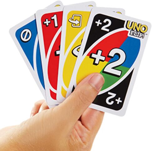 Mattel Games UNO FLIP! Family Card Game, with 112 Cards in a Sturdy Storage Tin, Makes a Great Game for 7 Year Olds and Up in Saudi Arabia