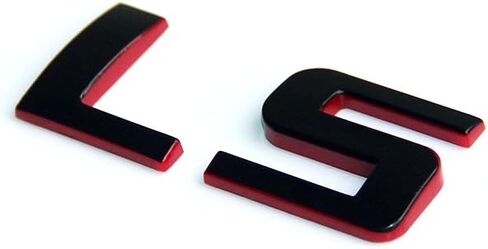 Yoaoo 2Pack OEM Chrome Ls حرف لوحة شعارات شارة متوافقة مع غطاء خزان المقصورة الخلفية لامعة in Kuwait