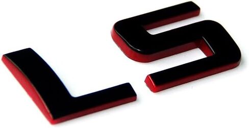 Yoaoo 2Pack OEM Chrome Ls حرف لوحة شعارات شارة متوافقة مع غطاء خزان المقصورة الخلفية لامعة in Kuwait