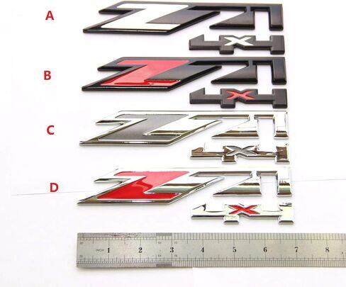 Yoaoo 2Pack OEM Black Red Z71 4x4 Emblems Badges Compatible with Silverado Sierra Tahoe Suburban 1500 2500Hd 3500Hd Decal in Kuwait