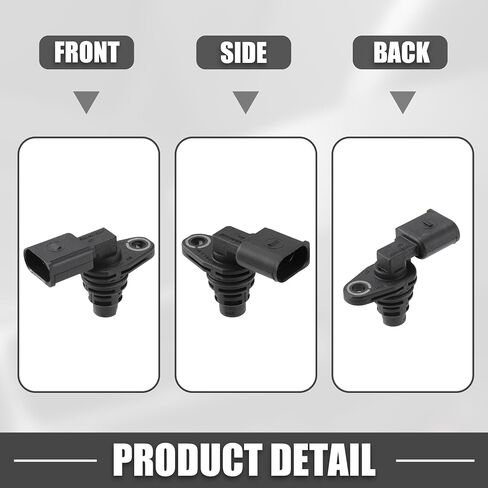 Camshaft Position Sensor No.030907601E Engine Crankshaft Position Sensor for Volkswagen Atlas 2018-2021 ABS Black in Saudi Arabia