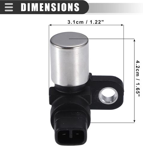 Motoforti CPS Sensor, Engine Camshaft Position Sensor, for Toyota Duet 1998-2004, ABS, Metal, No.1930097204, Black in Saudi Arabia
