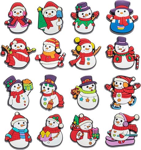 30,50,100 pcs Christmas Shoe Charms Fit for Clog Wristband Bracelet Decoration Santa Claus Pins Accessories for Women Men Kids Boy Girl Adult Birthday Christmas Party Favor Gifts in Saudi Arabia