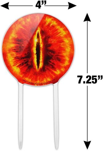 Acrylic Lord of the Rings Eye of Sauron Cake Topper Party Decoration for Wedding Anniversary Birthday Graduation in Saudi Arabia