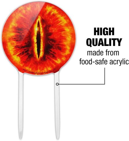 Acrylic Lord of the Rings Eye of Sauron Cake Topper Party Decoration for Wedding Anniversary Birthday Graduation in Saudi Arabia