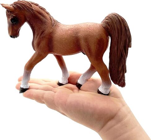 Horse Toy for Kids and Toddlers, Farm Animal Horse Figurine for Birthday Cake Topper, Garden Decoration, Party Favors, Kids School Project (Beige) in Kuwait