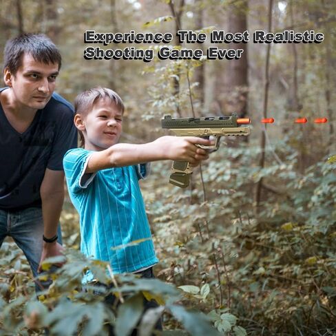 Toy Gun, Semi-Automatic Shell Ejecting Toy Gun Pistol Automatic Reloading for Kid, Shooting Games Educational Model Toy Pistol to Cool Toys Gifts for Boys & Girls Ages 6+ in Saudi Arabia