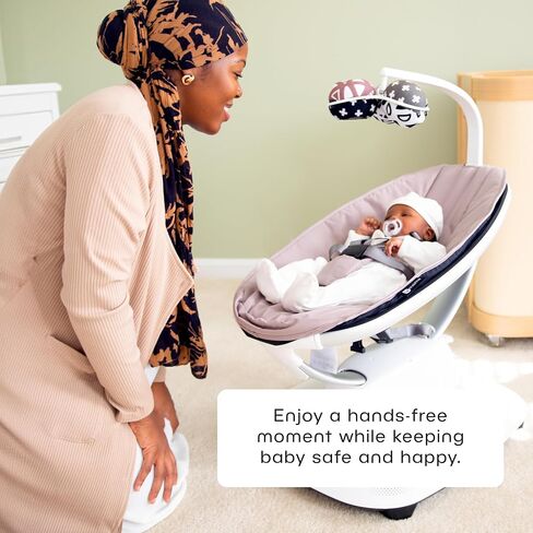 4moms MamaRoo Multi-Motion Baby Swing, Bluetooth Enabled with 5 Unique Motions, Grey in Saudi Arabia