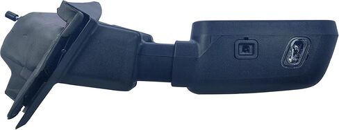 مرآة سحب للباب الأيسر للسائق بديلة تعمل بالطاقة وتسخن مع ضوء إشارة وغطاء خلفي من الكروم ومزخرف BLIS لسيارة Ford F-150 F-250 F-350 F-450 F-550 Super Duty من 2015 إلى 2024 in Kuwait