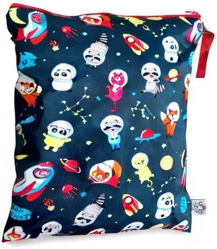 Washable and Reusable Wet Bag Diaper Bag Water Resistant Swimming Bag Travel Toiletries Pouch Bears Cats Zippered 12.6'' x 16.5'' in Saudi Arabia