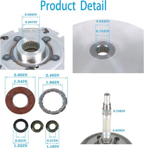 labwork Primary Sheave Pad Shoe with Gasket Clutch Drum Housing Replacement for Yamaha Grizzly YFM660 Rhino 660 Replacement for 5KM-17611-00-00 in Saudi Arabia