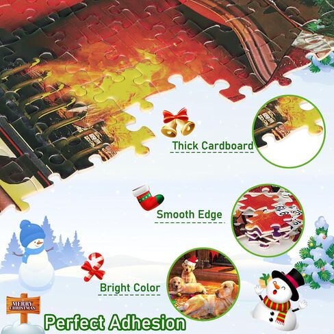 Christmas Puppies Advent Calendar 2024 Jigsaw Puzzle - 24 Boxes Packing 1008 Pieces Holiday Puzzle for Adults and Kids, Christmas Countdown Puzzles Gift Decorations 27.5inx19.7in in Saudi Arabia